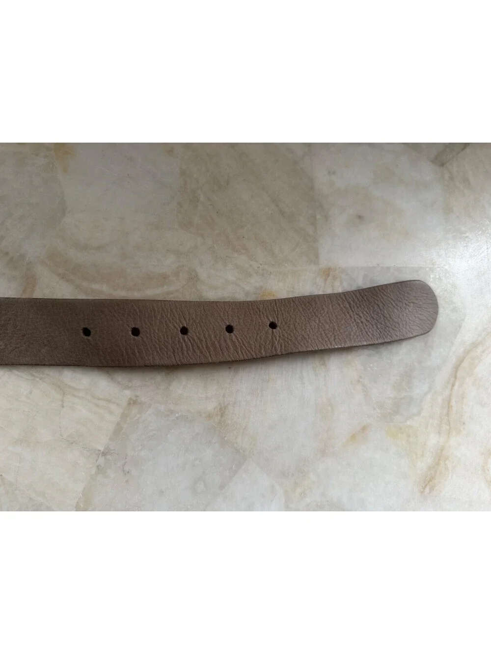 Streets Ahead Taupe Leather Belt Size M 39